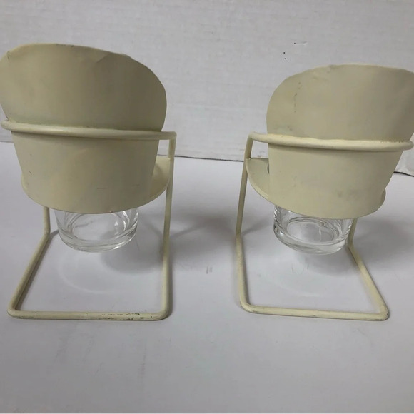 Vtg Metal Lawn Chair Candle  Holders - Picture 4 of 10